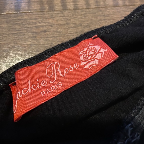 Elegant black dress (size 1) (Jackie Rose) Made in France - Picture 3 of 6